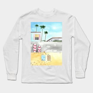 Surfing Beach in San Diego Long Sleeve T-Shirt